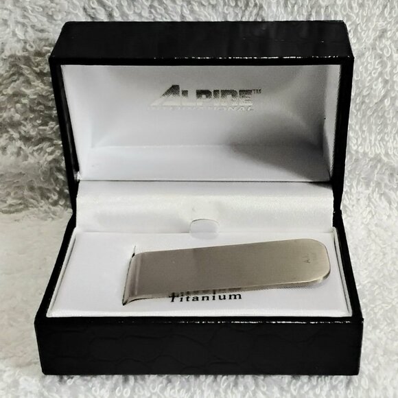 2" solid Titanium Money Clip by Alpine International in Beautiful Original Box!! - Picture 1 of 8